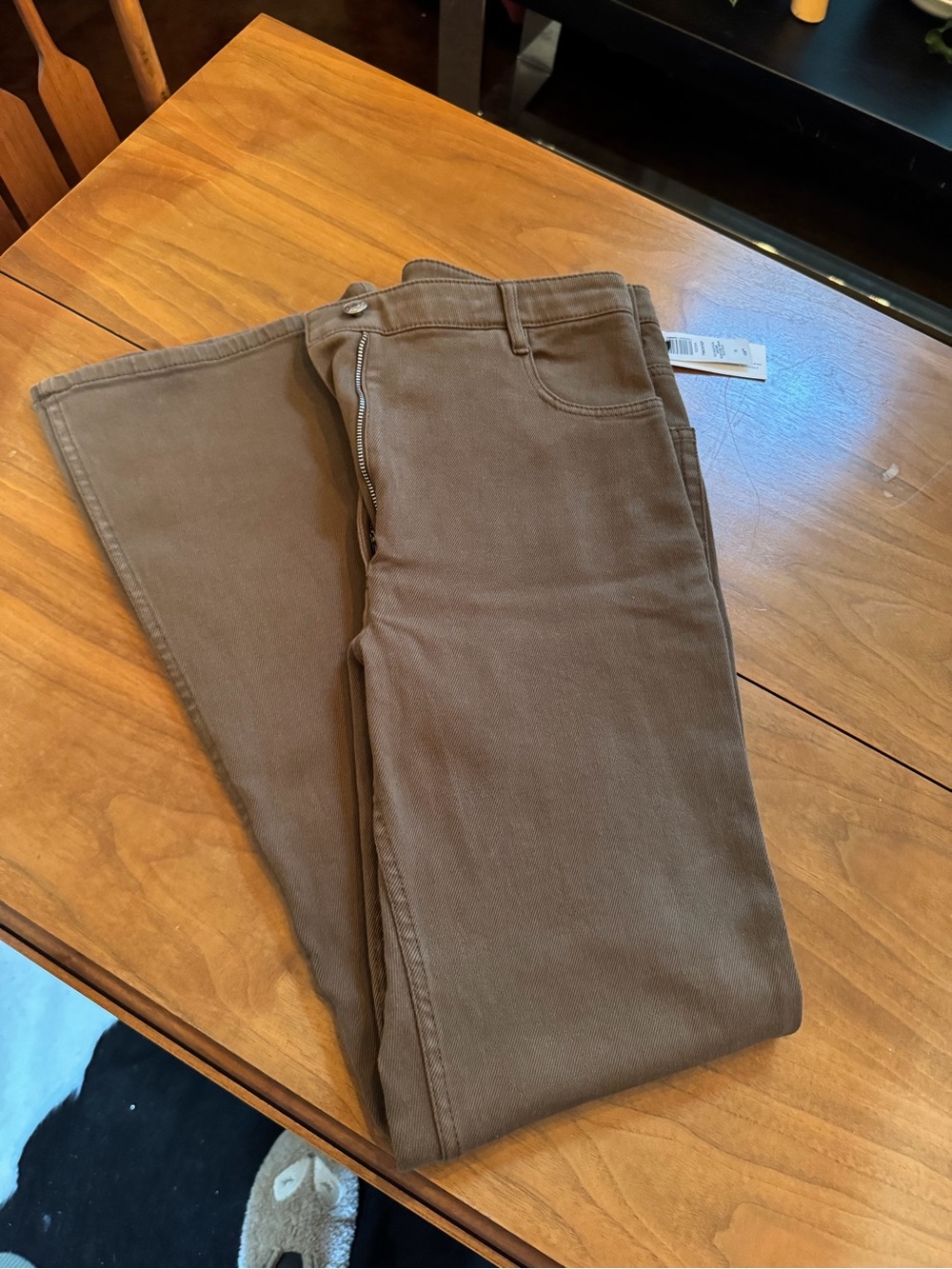 Aritzia Two Step Brown Boot Cut Pants